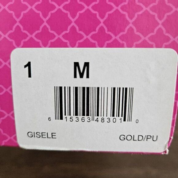 kelly katie girl dress heels size 1 Gold/PU - Picture 7 of 7